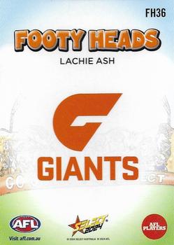 2024 Select AFL Footy Stars - Footy Heads #FH36 Lachie Ash Back